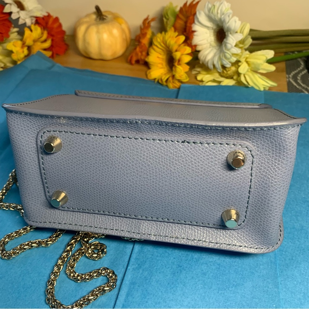Pre Owned Authentic Furla Lavender Mini Crossbody Bag with Chain Strap - Picture 7 of 17